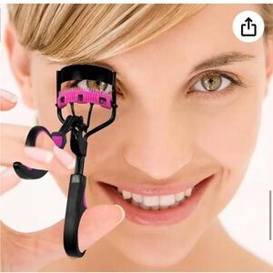 Eyelash Curler with Comb Lash Curler 3 Combs, and Lifted Lashes Black and Purple